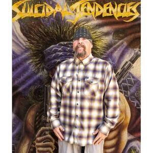 Dixxon x Suicidal Tendencies Join The Army Men's 2XL Flannel Shirt Limited Ed